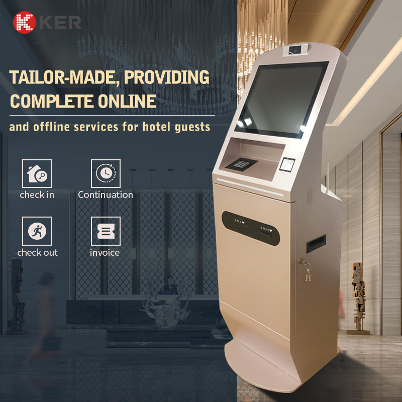 Latest company case about Standing Smart Self Service Check In And Check Out Terminal Multifunction Self Service Terminal