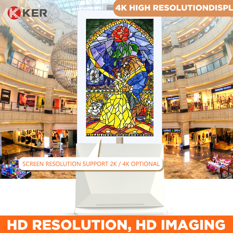 Latest company case about double side advertising player for supermarket\ exhibition ultra thin advertising display digital signage and displays