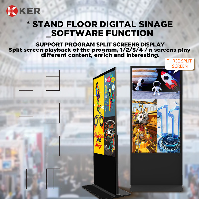 Latest company case about 55 inch Android advertising player floor standing indoor digital signage advertising machine