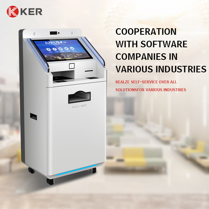 Latest company case about Factory Touch screen Scanner Printer Multifunction Self Service Report Collect Terminal Kiosk