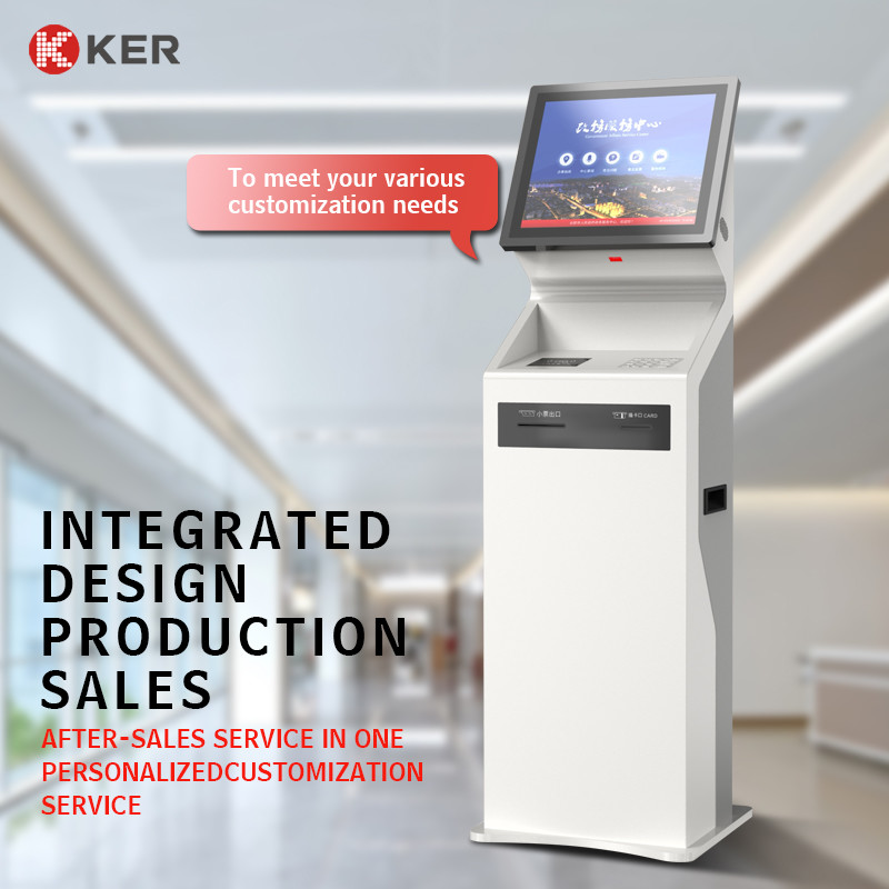 Latest company case about 17 inches self service kiosk touch screen uk self service kiosk with 60MM\80MM thermal ticket printer self service kiosk