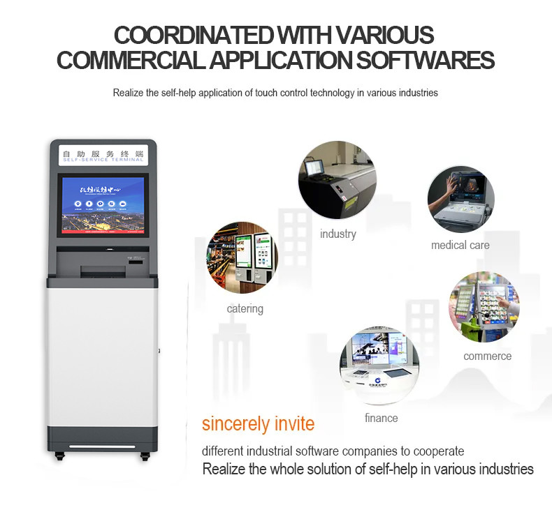 Latest company case about Android Network Interactive Information Capacitive Touch Screen Self Service Print Terminal Kiosk