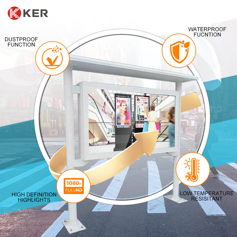 Latest company case about Customized Outdoor Bus Stop Outdoor Lcd Advertising Display Bus Shelter Station
