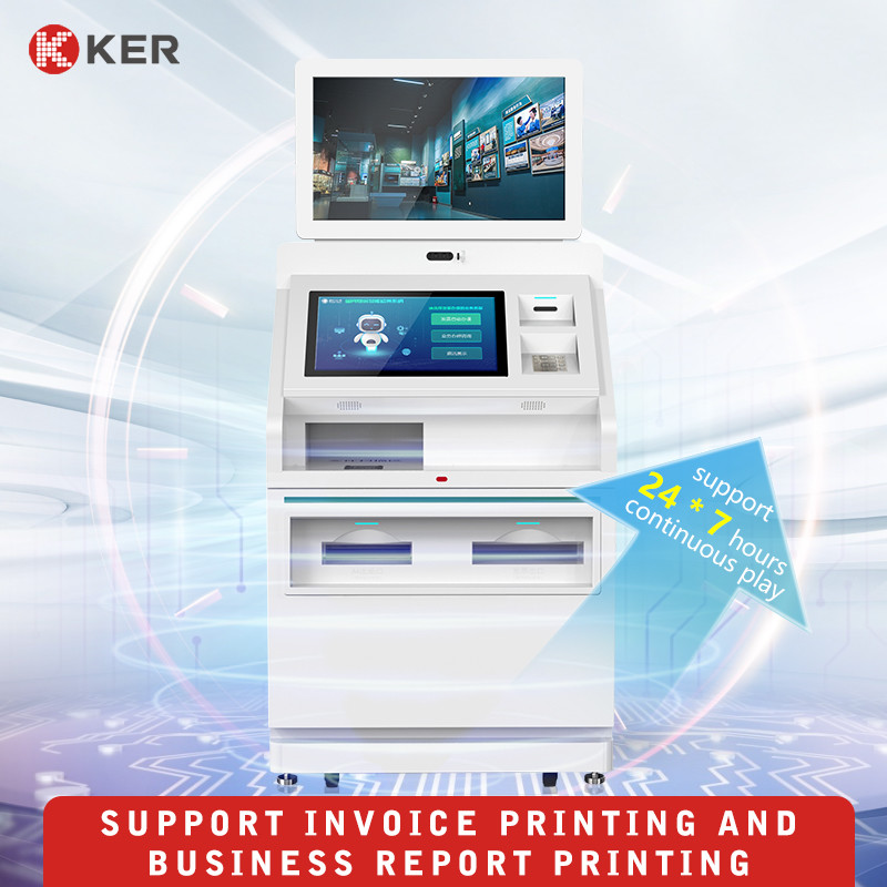 Latest company case about China Customized Indoor Capacitive Touch Screen Telecom Printer Self Service Print Terminal Kiosk