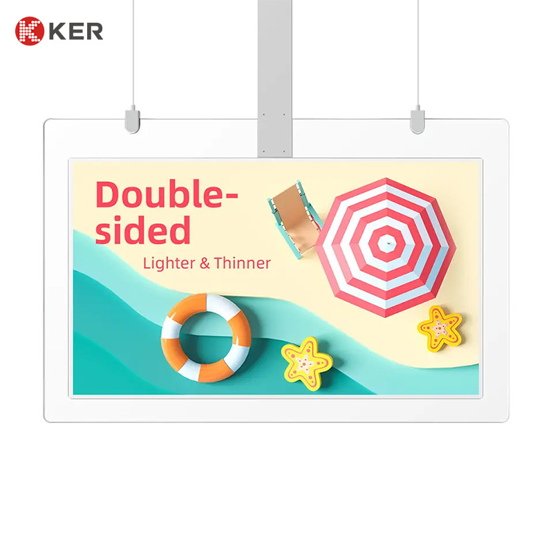 Latest company case about 43&quot; 55&quot; double side horizontal double side digital signage windows signage indoor smart tv wifi digital signage and displays