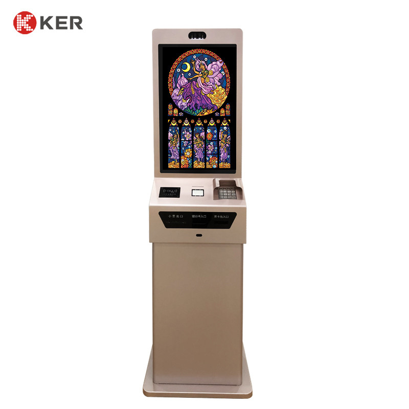 Latest company case about Factory direct sale OEM ODM 27 inch Customizable Design Hotel Kiosk Self Check-in Hotel Key Card Dispenser Kiosk