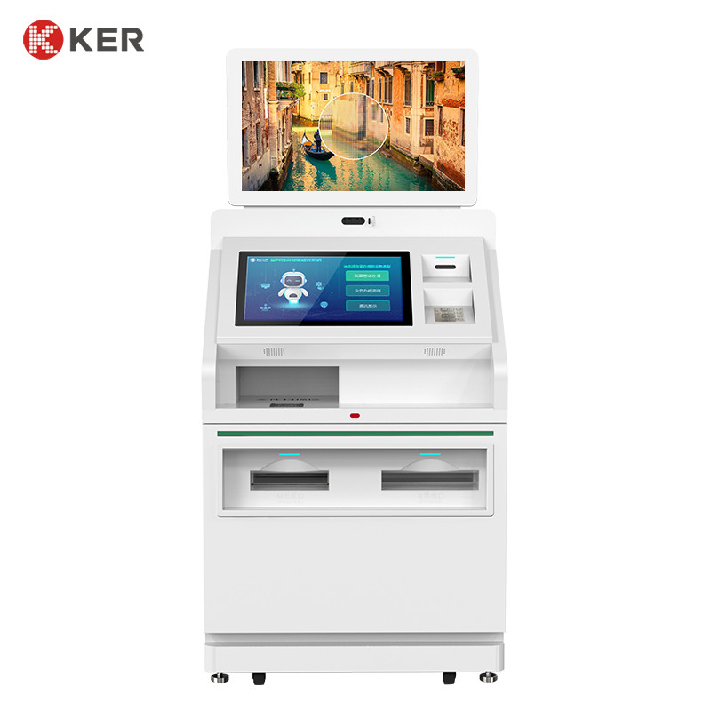 Latest company case about Card Reader Dispenser All In One passport scanner touch screen self service print terminal Kiosk