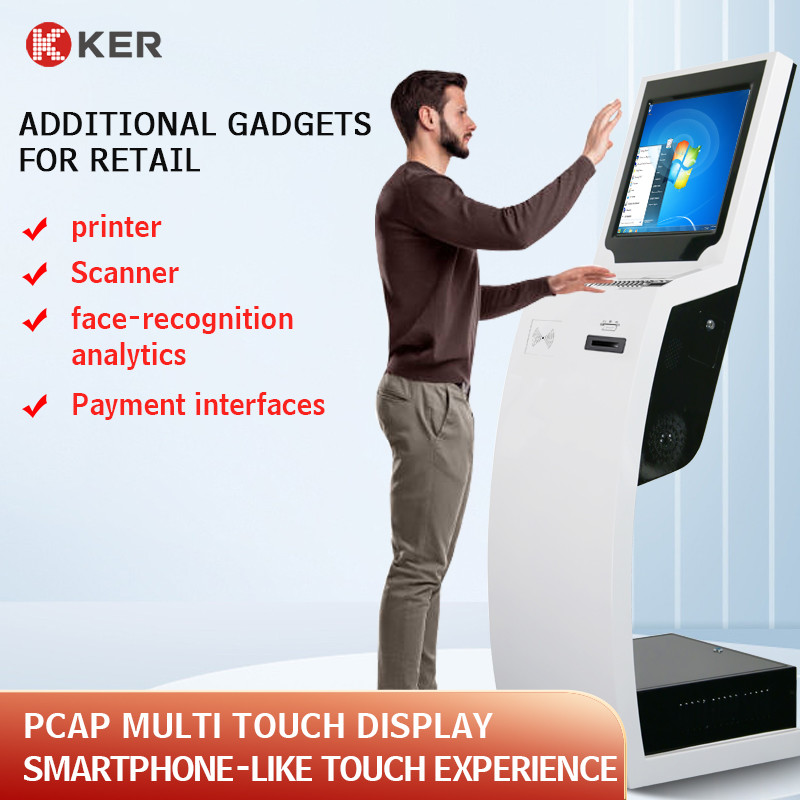 Latest company case about 21.5 Inch Self Service Ticket Collect Terminal Android Postal Self Service Kiosk