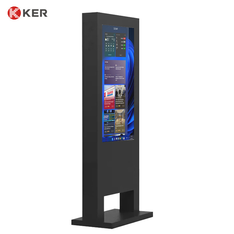 Latest company case about 43&quot; 49&quot; 55&quot; 65&quot; outdoor 3000nits high brightness outdoor stand floor advertising display outdoor digital signage and displays