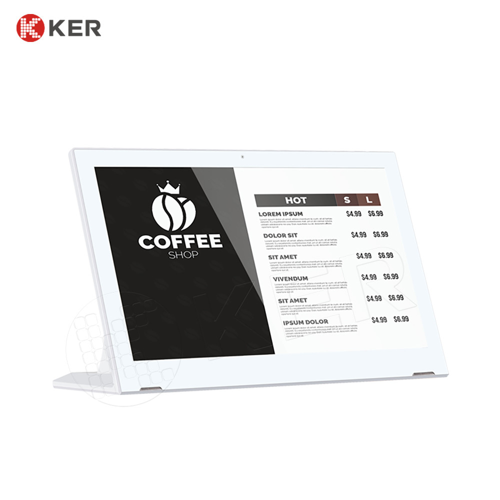 Latest company case about Android Tablet 23.8 inch L shape android tablet Digital Signage Lcd Food Menu Order For Restaurants