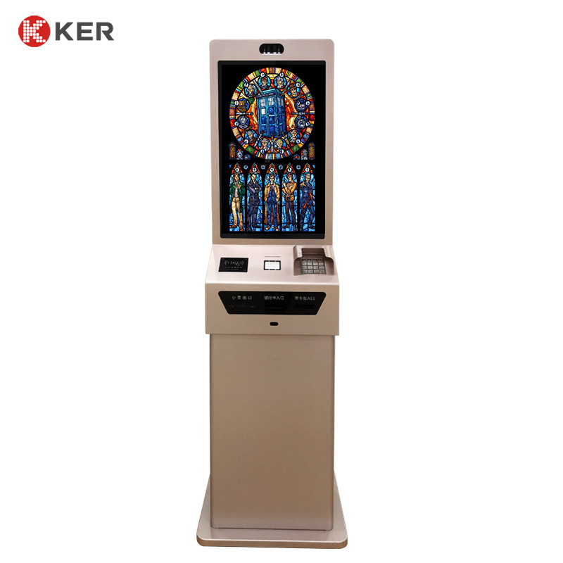 Latest company case about Factory direct sale OEM ODM 27 inch Customizable Design Hotel Kiosk Self Check-in Hotel Key Card Dispenser Kiosk