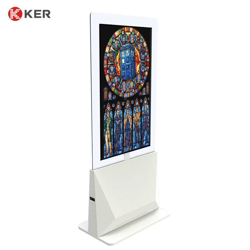 Latest company case about 43&quot; 55&quot; double side advertising player for supermarket\ exhibition ultra thin advertising display digital signage and displays