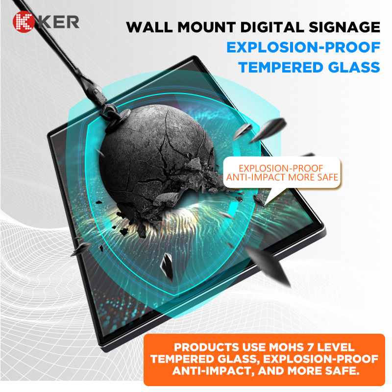 Latest company case about Supermarket Restaurant Dinning Room Advertising Materials And Equipment Advertising Touch Screen Wall Mount Digital Signage