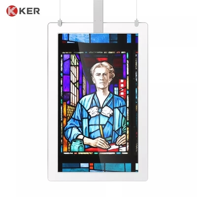 High Quality Portable 32 43 49 55 Inch Double Side Hanging Digital Signage