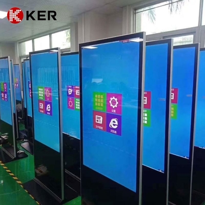 Floor standing vertical tv touch screen kiosk 4k outdoor advertising player display screen HD lcd led digital signage