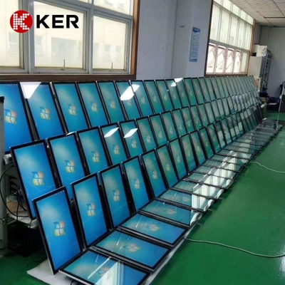 Subway Advertising 55 Inch Capacitive 10 Points Touch Screen Indoor Building Hanging Lcd Digital Signage