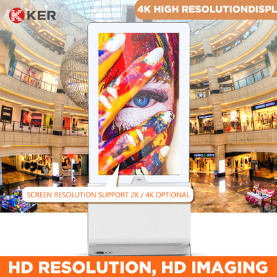43" 55" Ultra Thin Slim Edge Stand Floor Digital Signage Android Narrow Advertising Player