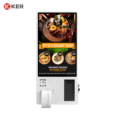 23.6 27 32 Inch Android Small Self Service Terminal Self Service Ordering Kiosk