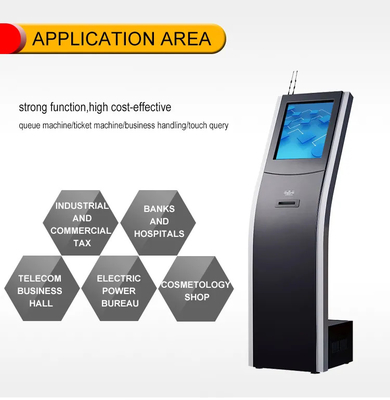 Cheque Scanner Stand Floor Self Service Terminal Multifunction Self Service Terminal