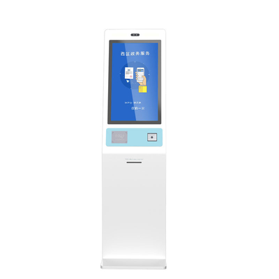 Self Service Queue And Call Terminal Touch Screen Machine Multifunction Self Service Kiosk