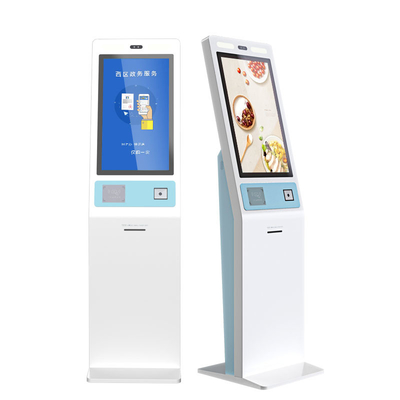 Self Service Queue And Call Terminal Touch Screen Machine Multifunction Self Service Kiosk