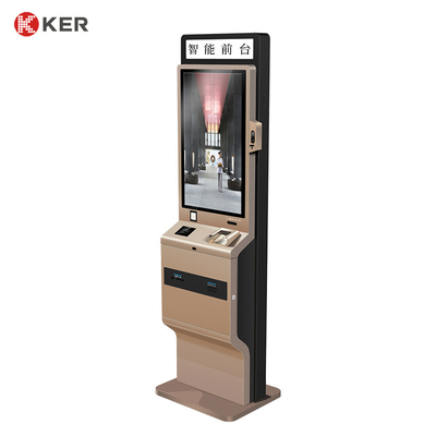 Floor stand touch screen hotel automatic payment terminal kiosk cash check in self-service terminal kiosk