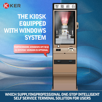 Self-service check-in machine, smart hotel self-service check-in, check-out, card and ticket collection system kiosk