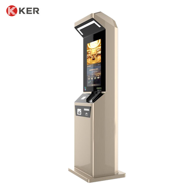 Windows/Android Iron Sheet Metal Body Hotel Terminal Self Service Kiosk