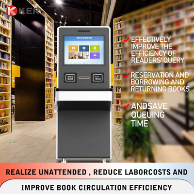 Factory Capacitive Touch Self Service Borrow And Return Terminal