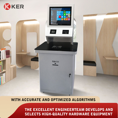 Built-In Rfid Reader Capacitive Touch Screen Library Multifunction Self Service Kiosk