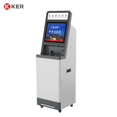 19 Inch Design Rfid Printing Kiosk Infrared Touch Screen a4 Self Service Report Print Terminal