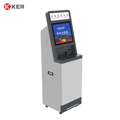 19 Inch Design Rfid Printing Kiosk Infrared Touch Screen a4 Self Service Report Print Terminal