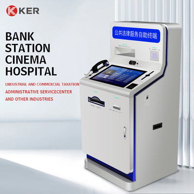 Factory Touchscreen Government Scanning And Printing Kiosk Self Service Report Print Terminal