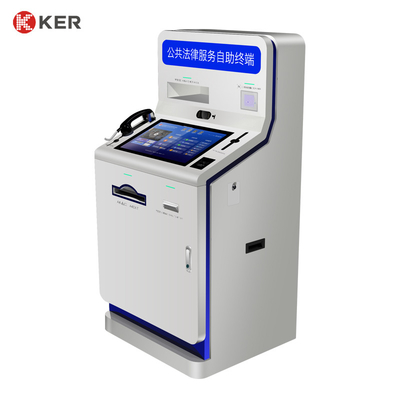 Factory Touchscreen Government Scanning And Printing Kiosk Self Service Report Print Terminal
