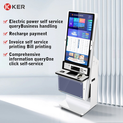 A4 Document Printing Touch Screen Monitor Self-Service Kiosk Self Service Report Print Terminal