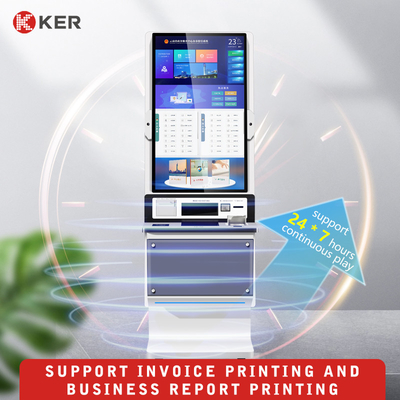 A4 Document Printing Touch Screen Monitor Self-Service Kiosk Self Service Report Print Terminal