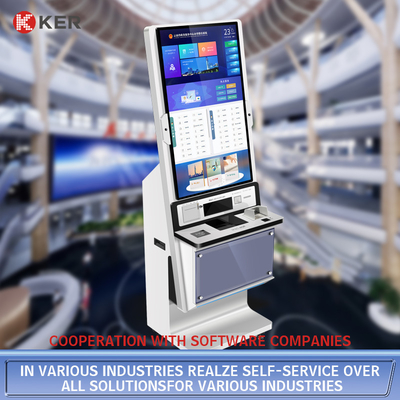 A4 Document Printing Touch Screen Monitor Self-Service Kiosk Self Service Report Print Terminal