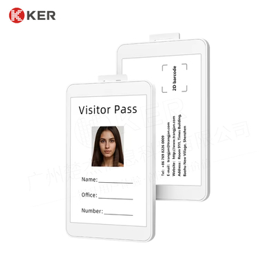 NFC 3.7 Inch Reusable E-ink Work Card Work Badge Battery Free ID badge Epaper Wireless Name Badge