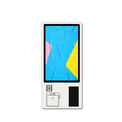 Android Payment Ticketing 32 Inch 1920*1080 Self Service Ordering Kiosk