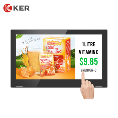 WL1712T L Type Tablet 17.3 Inch Android Tablet Digital Signage For Bank Hospital