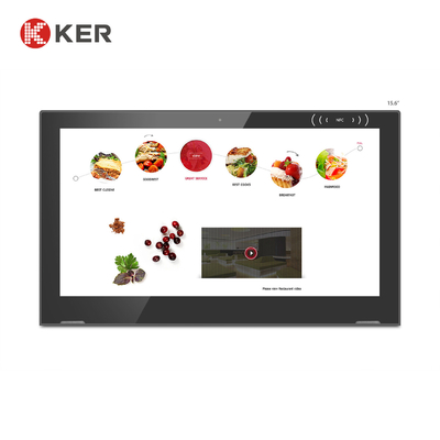 WL1512T 15.6'' Android Tablet 7 Inch L Shape Android Tablet Digital Signage Lcd Food Menu Order For Restaurants
