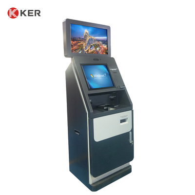 300cd/m2 19 Inch 23.6 Inch Dual Screen Hotel Self Check In Kiosk
