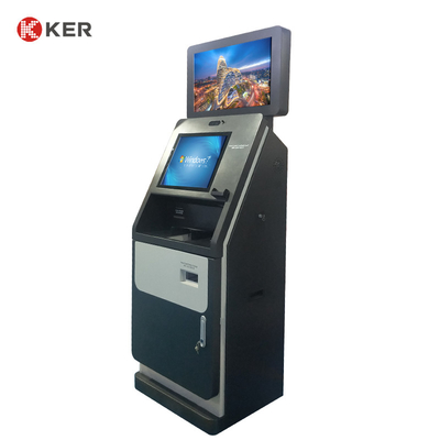 300cd/m2 19 Inch 23.6 Inch Dual Screen Hotel Self Check In Kiosk