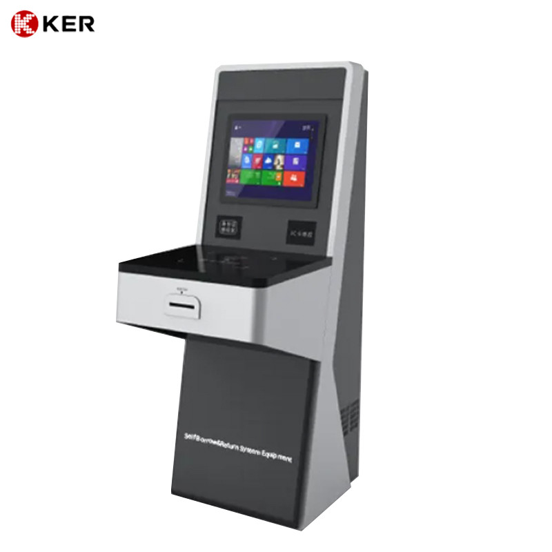 Book Returning Terminal Touchscreen Machine Self Service Pos Heck In Self-Service Library Kiosk With Qr