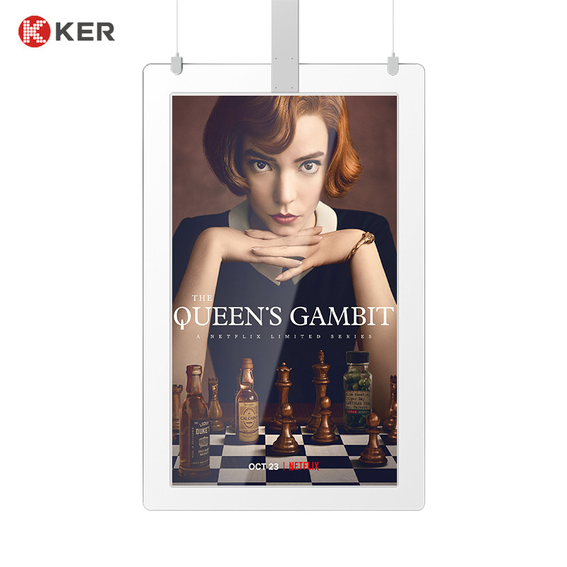 55 Inch Smart Dual Side Digital Signage Ceiling Floor Advertising Display