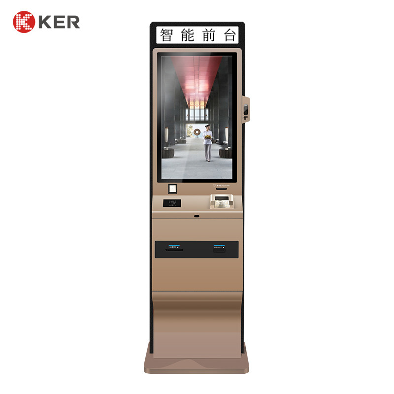 Customize Ic Id Card Reader Card Issuer Qr Code Scanner Hotel Terminal Self Service Kiosk