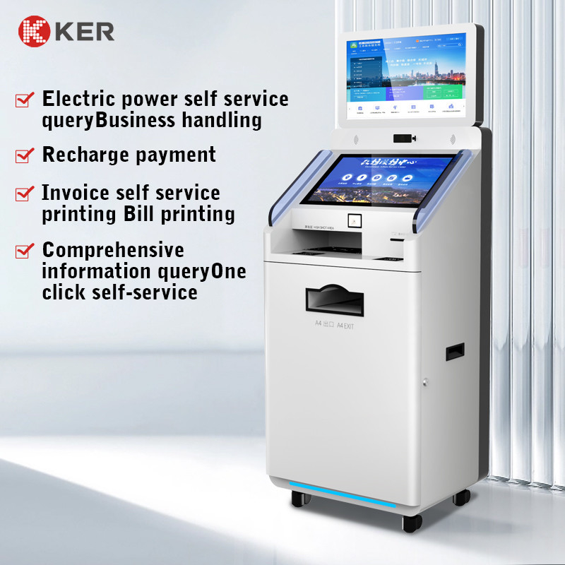 High Quality 23.8 Inch Quickly Scan Print 4G Lcd Self Service Report Print Terminal