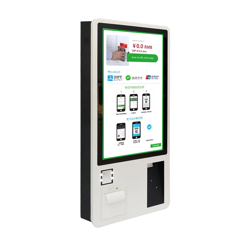 Restaurants KER 27 Inch 1920*1080 Food Ordering Kiosk Machine