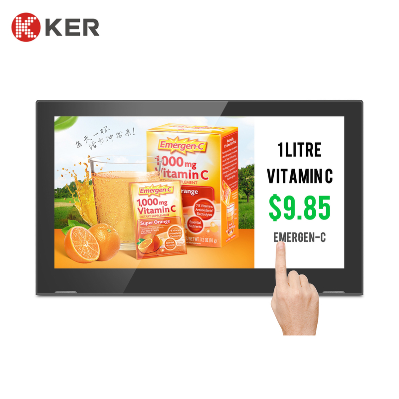 WL1712T L Type Tablet 17.3 Inch Android Tablet Digital Signage For Bank Hospital